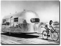 French bicycle racer, Latourneau pulled an Airstream