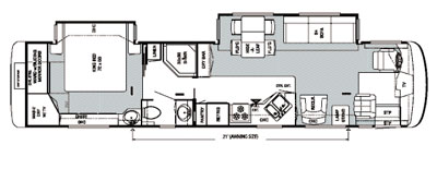 2004 Newmar Dutch Star 4010 Floor Plan