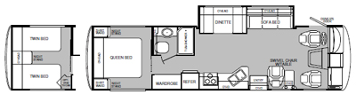 Fleetwood Southwind 32V Floor Plan