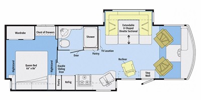 Winnebago Sunova 30A Floor Plan