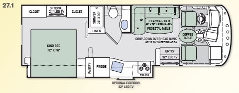 Thor ACE 27.1 Floor Plan