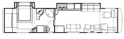 2000 Monaco Diplomat 40PBD Floor Plan