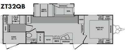 2009 Crossroads RV Zinger ZT32QB