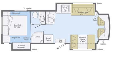 Winnebago Itasca Cambria 30J Floor Plan