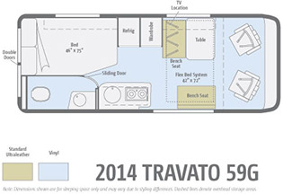 Travato Model 2014 Floorplans Travato Model 2014 Floorplans